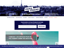 Tablet Screenshot of pariszigzag.fr